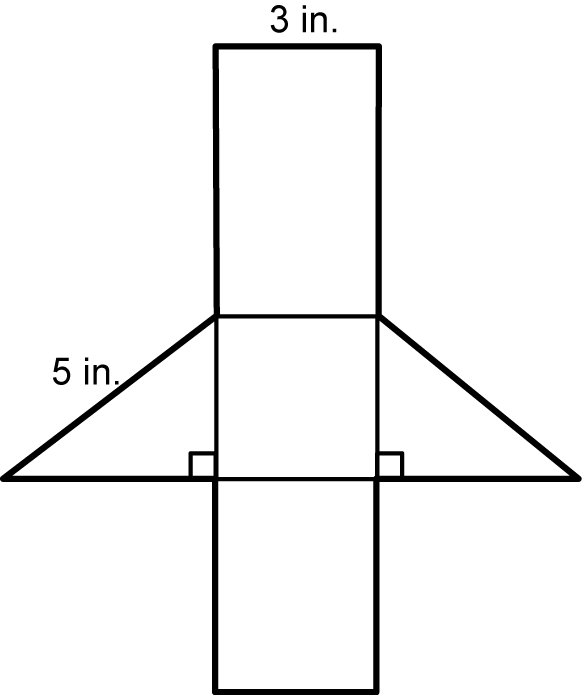 a net of a three-dimensional figure